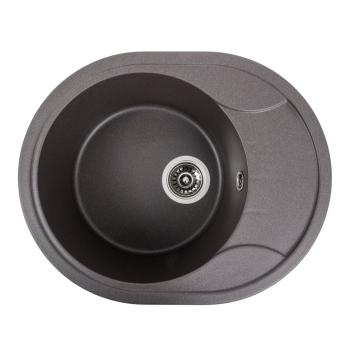Гранітна мийка для кухні VALESO 5847 ONYX матовий Гренадін