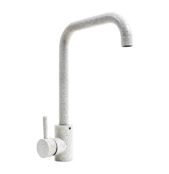 Змішувач кухонний VALESO NS02A (3008B-NA), білий в крапку