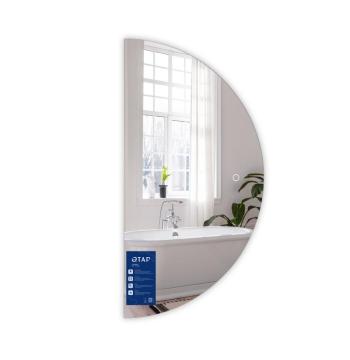 Дзеркало Qtap Taurus HR800 з LED-підсвічуванням Touch, з антизапотіванням, з димером, рег. темп. кольору (3000-6500K) QTTAUHR800