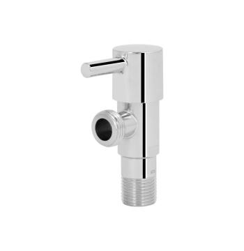 Кран угловой Thermo Alliance Standart (палочка) 1/2"ЗЗ, нерж, хром, керам. букса TAS349W1515