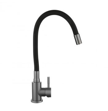 Смеситель для кухни Lidz Aria 015F3 (k35) с гибким изливом LDARI015F3BGRP49564 Graphite/Black