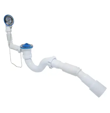 Сифон Waterstal А-40089 для ванни з перел. 1 1/2″, з гнучкою трубою