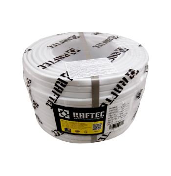 Провід ШВВП RAFTEC 2х1.5 (плоский, багатожила, білий) 100 м