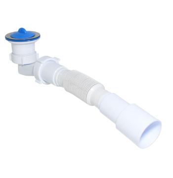Сифон Waterstal SE 3860 для душ. піддона 1 1/2″ низький з гофрою 32х32/40/50