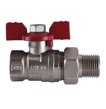 Кран кульовий ARCO 1/2″ SENA 154103 прямий з американкою (754103)