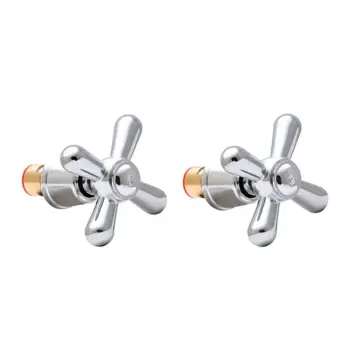 Ручки для смесителя EUROPRODUCT Dominox AC0556 латунные хромированные с кран-буксами (AC0556)