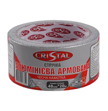 Стрічка алюмінієва армована CRISTAL 48мм х 20м