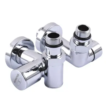 !Набір Кран вентильний кутовий з американкою SOLOMON LUX 1/2″ CHROM 7777_TEN (1уп.)