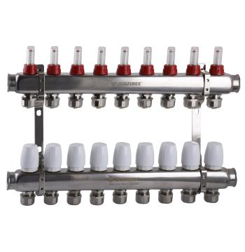 Колектор ISOLTUBEX SPAIN INOX AISI-304 нержавіюча сталь CO-9 (1″х9)