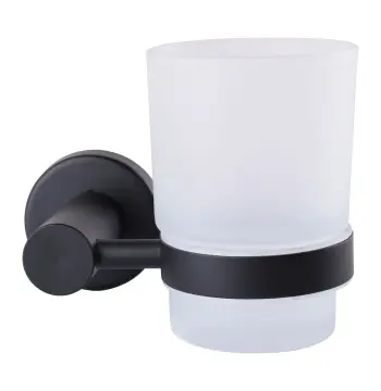 Стакан одинарний Globus Lux BS8409 чорний матовий SUS304