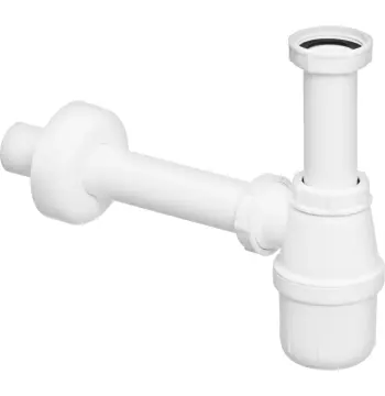 Сифон для раковини VIEGA 1 1/2″х1 1/2″ пластик білий бутил. б/г 119270