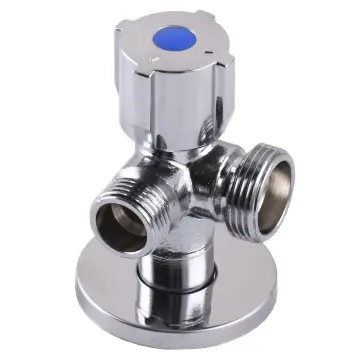 Кран шаровой угловой двойной SELBA 1/2″х 1/2″х3/4″ DOUBLE (SL1599)