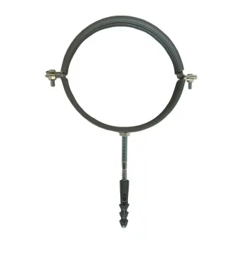 Хомут в зборi CR 4″ (109-116мм) з гвинтом-шурупом 8*100 та дюбелем в уп., сірий