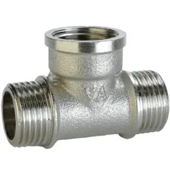 Трійник 1/2″ЗВЗ нікельований А0215А(нк)