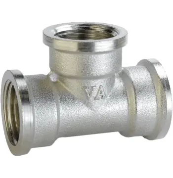 Трійник 1/2″ВВВ нікельований А0242-1А(нк)