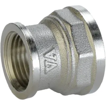 Муфта редукційна 3/4″х1/2″ВВ нікельована полегшена А0306А(нк)