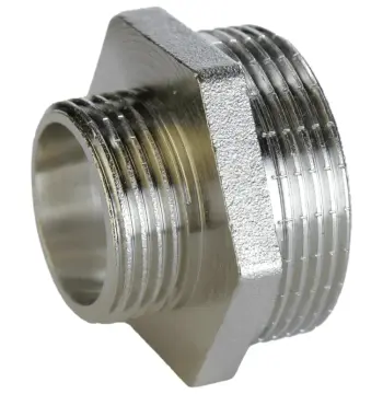 Ніпель редукційний 1 1/2″х 1″ЗЗ нікельований А0509А(нк)