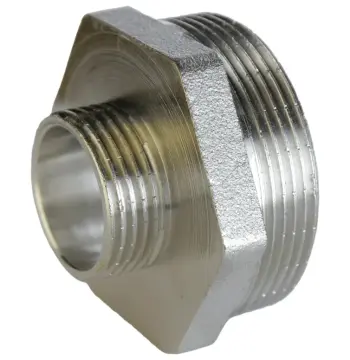 Ніпель редукційний 1 1/2″х 3/4″ЗЗ нікельований А0510А(нк)