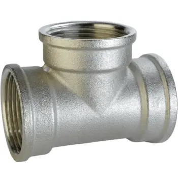 Трійник 1 1/2″ВВВ нікельований A0207-1А(нк)