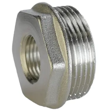Футорка 1 1/2″х 3/4″ЗВ нікельована А0753А(нк)