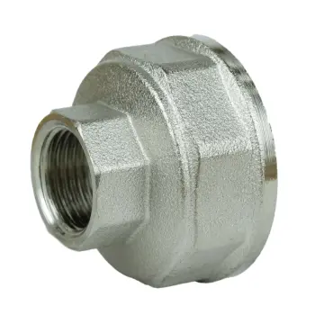 Муфта редукційна 1″х1/2″ВВ нікельована восьмигранна А0331А(нк)