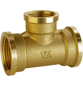 Трійник редукційний 3/4″х1/2″х3/4″ВВВ латунний А0212А