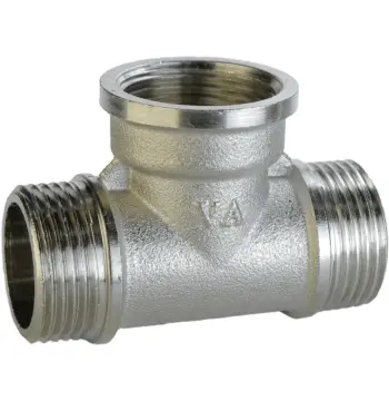 Трійник 3/4″ЗВЗ нікельований А0253А(нк)