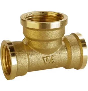 Трійник редукційний 1/2″х3/4″х1/2″ВВВ латунний А0217А