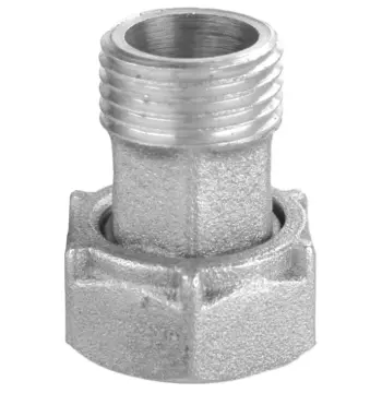 Штуцер для побутової техніки нікельований 1/2″ВР х 3/8″ЗР без резинової прокладки Б2705КА(нк)