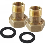 Комплект штуцеров 3/4″Вх1/2″Н латунный LR433L OPTIMUM