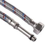 Шланг для змішувача Solomon (нерж.) М10х1/2″ 1,0м HY6201 A довг.