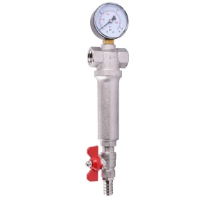 Фильтр с краном и манометром CRISTAL (RBM)  1/2″ NV - 5024