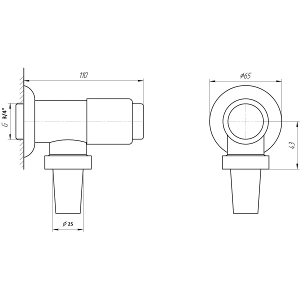 Кран-дозатор для унитаза TREMOLADA ТREMO-472