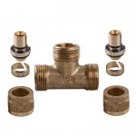 Тройник с наружной резьбой APE ITALY 733 L 16x1/2″x16