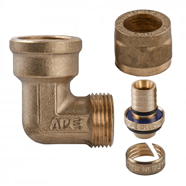 Уголок с внутренней резьбой APE ITALY 752 L 1/2″х16