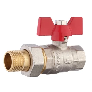 Кран шаровый прямой с американкой SOLOMON 3/4″ УСИЛЕННЫЙ 1042