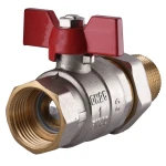 Кран шаровый прямой с американкой SOLOMON 1″ УСИЛЕННЫЙ 1042