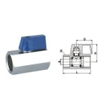 Кран шаровый мини SOLOMON 1/2″ ВВ NV-3024 (2шт. в упак.)