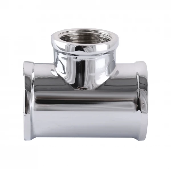 Тройник SOLOMON 3/4″х1/2″х3/4″ ВВВ хром 8202