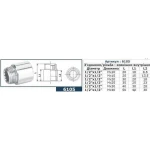 Удлинитель SOLOMON 1/2″ хром 25мм 6105