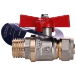 Кран шаровый SOLOMON 16х1/2″ B1183 наружная резьба