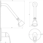 Смеситель для душа Globus Lux SENA GLS-0105S