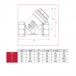 Фільтр грубого очищення ITAP 3/4″ 192