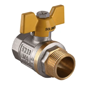 Кран шаровый прямой SOLOMON 3/4″ НВ ЖБ  PN40 B1008