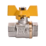 Кран шаровый прямой SOLOMON  1/2″ ВВ ЖБ PN40 B1007