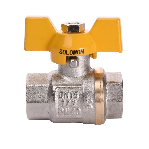 Кран шаровый прямой SOLOMON  1/2″ ВВ ЖБ PN40 B1007