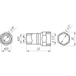 Муфта с внутренней  резьбой пресс APE ITALY AP 102 1/2″х20
