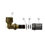 Уголок с наружной резьбой пресс APE ITALY AP 153 1/2″х16