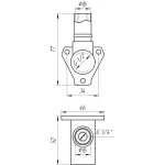Уголок с ушками пресс APE ITALY AP 154 1/2″х16