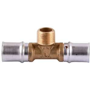 Тройник с наружной резьбой пресс APE ITALY AP 133 20х1/2″х20 Тройник с наружной резьбой пресс APE ITALY AP 133 20х1/2″х20